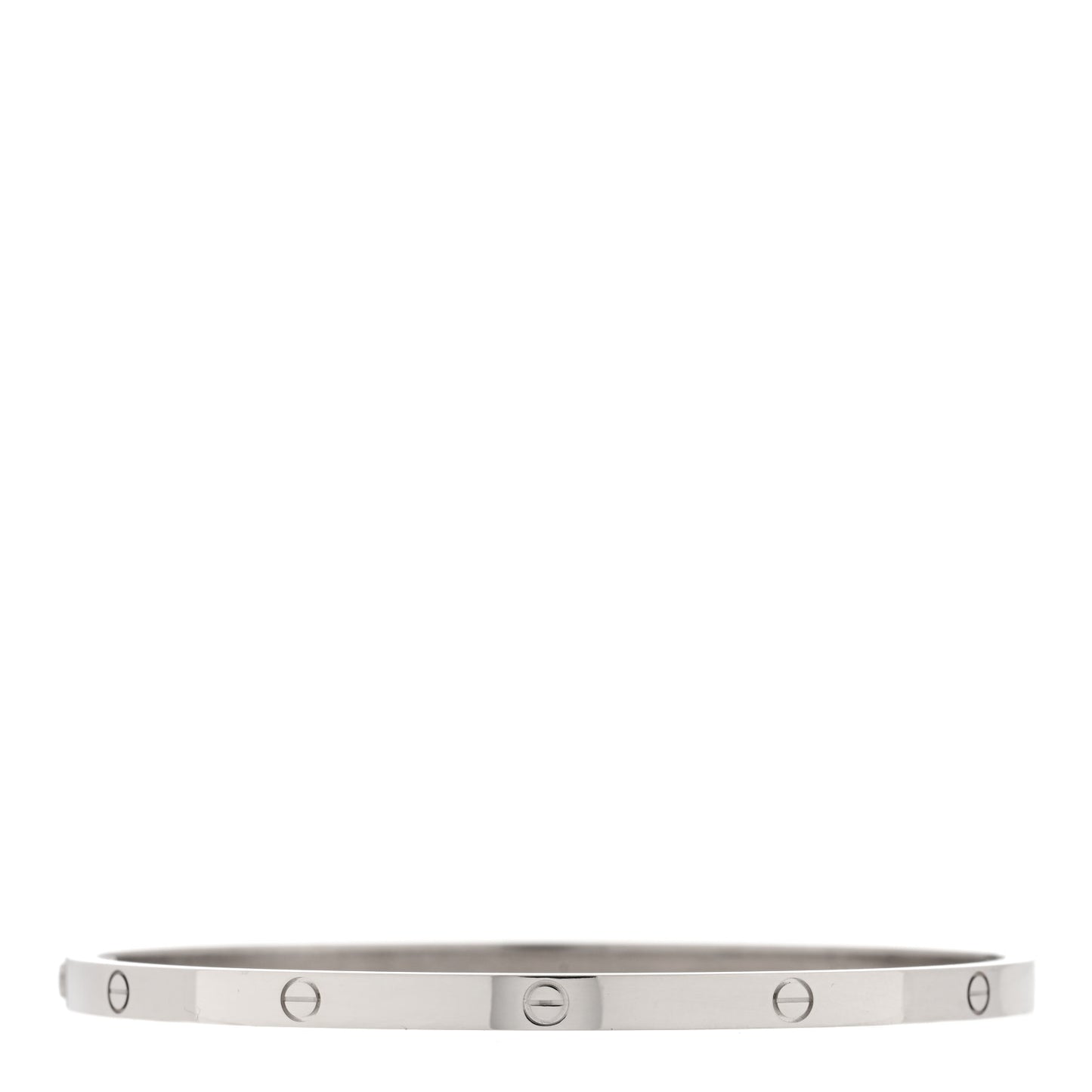 18K White Gold Small LOVE Bracelet 19