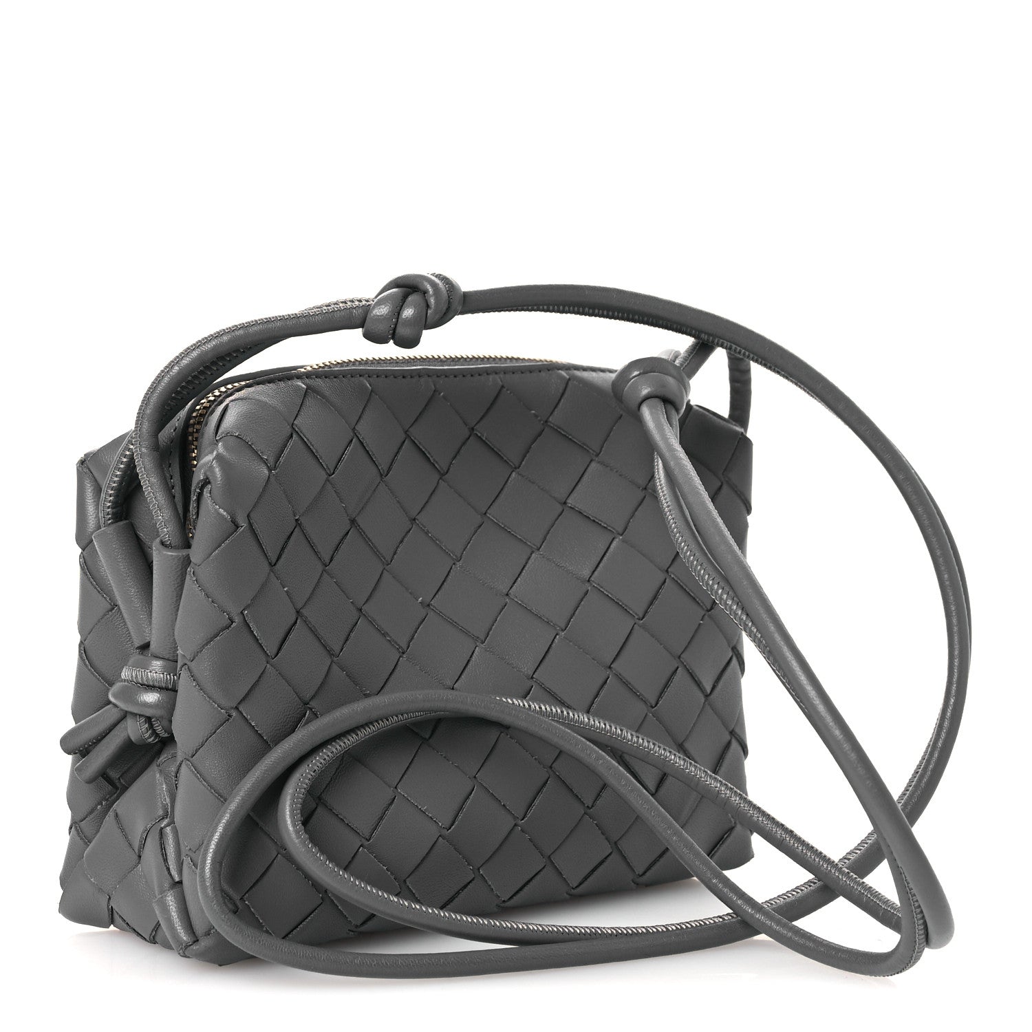 Bottega Veneta Nappa Intrecciato Mini Loop Camera Bag Thunder 3 of 9