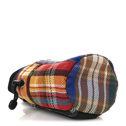 Loewe Neoprene Wool Tartan Eye/LOEWE/Nature Chalk Drawstring Bag Multicolor 4 of 10