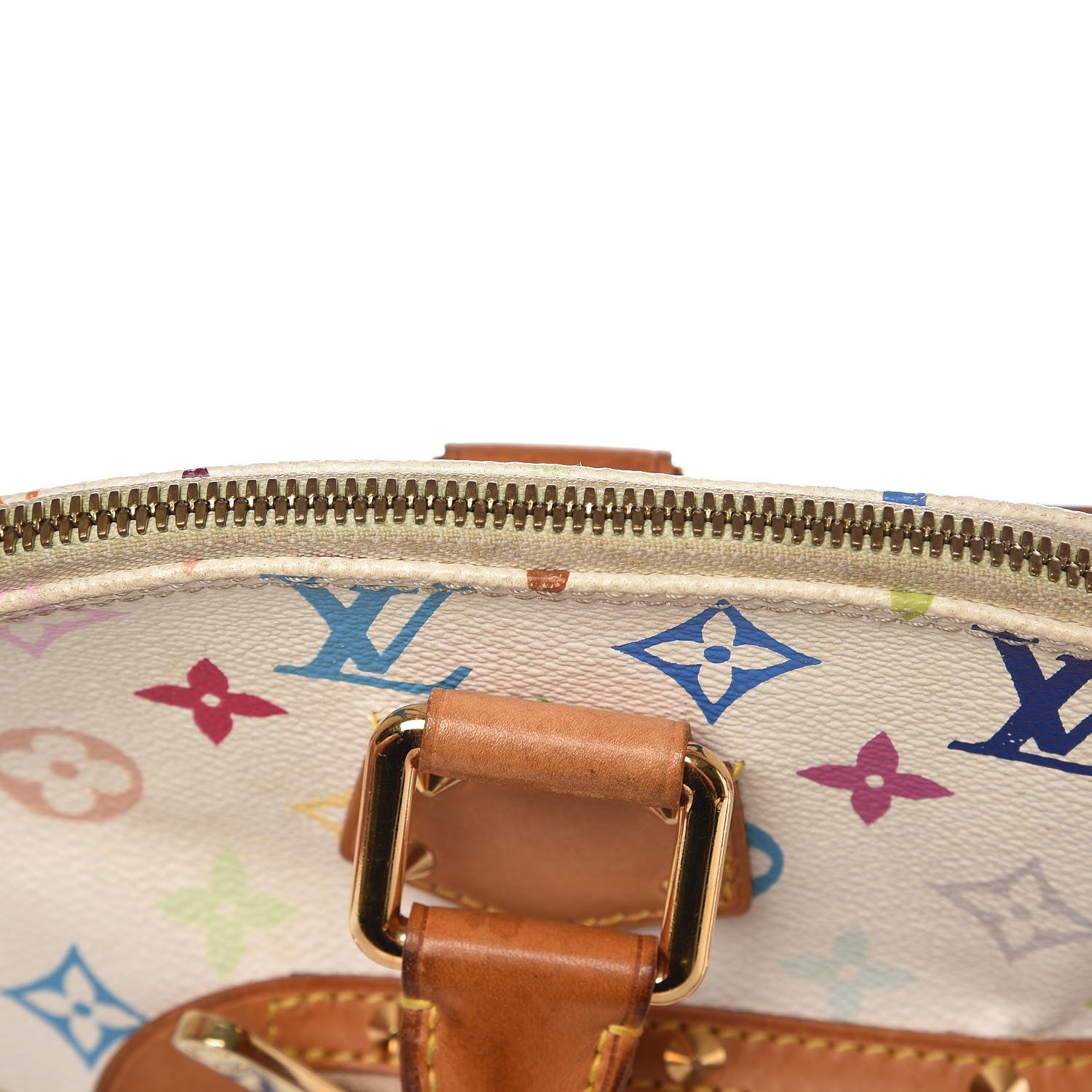 Louis Vuitton Monogram Multicolor Alma White 8 of 20