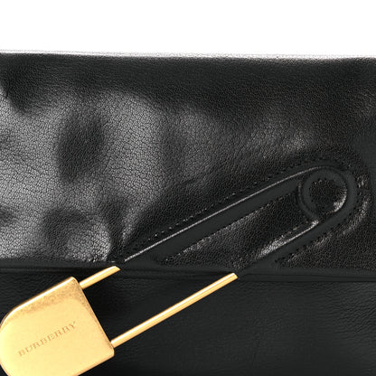 Burberry Grained Calfskin Pin Clutch Black 9 of 12