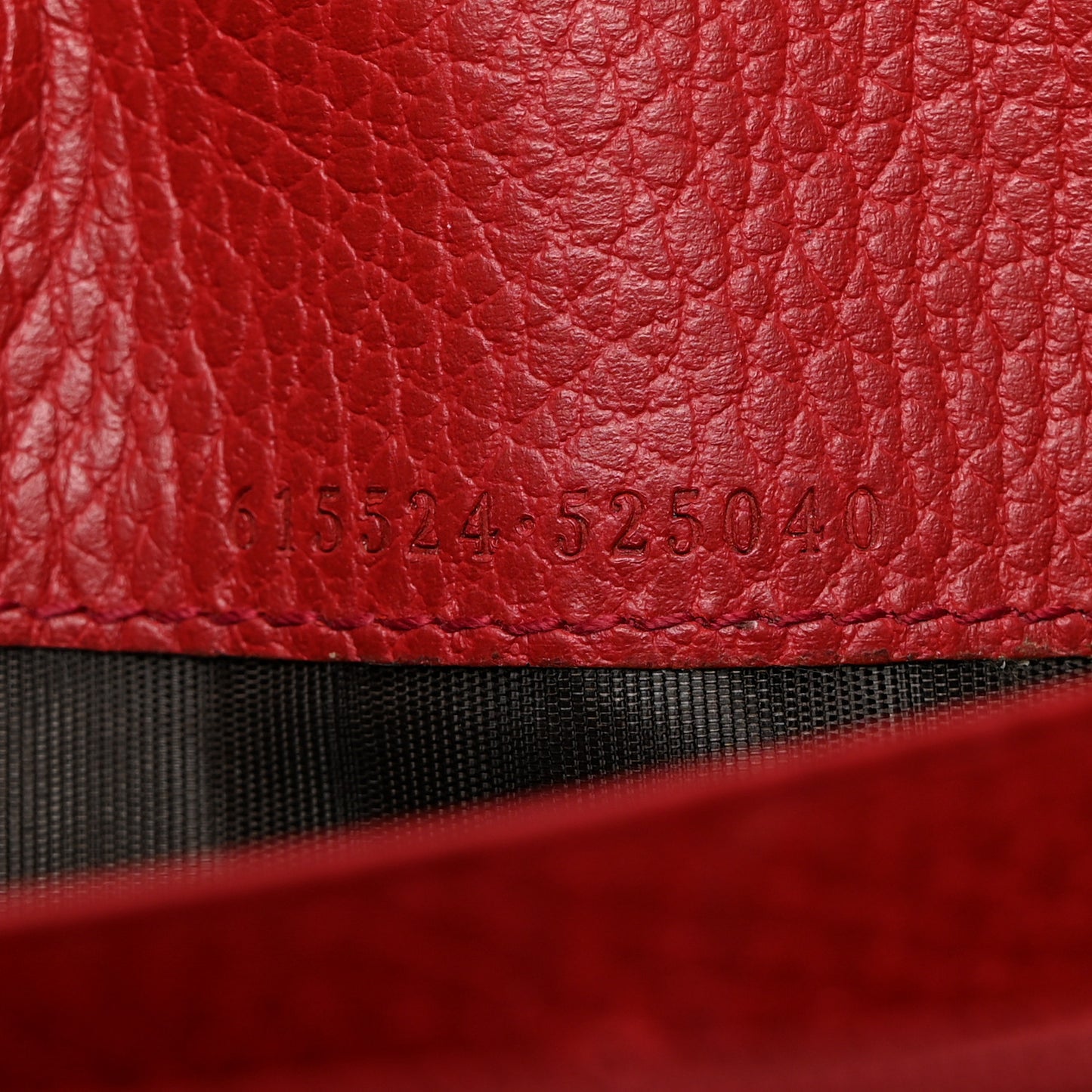 Dollar Calfskin Interlocking G Continental Wallet Red