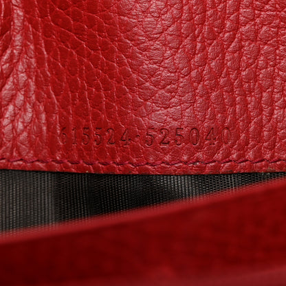 Gucci Dollar Calfskin Interlocking G Continental Wallet Red 11 of 14
