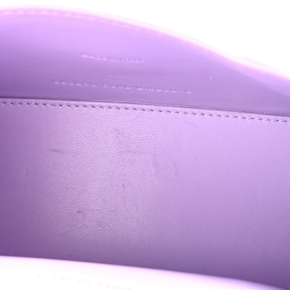 Balenciaga Shiny Calfskin Crocodile Embossed Hourglass Top Handle Bag XS Lilac 5 of 10