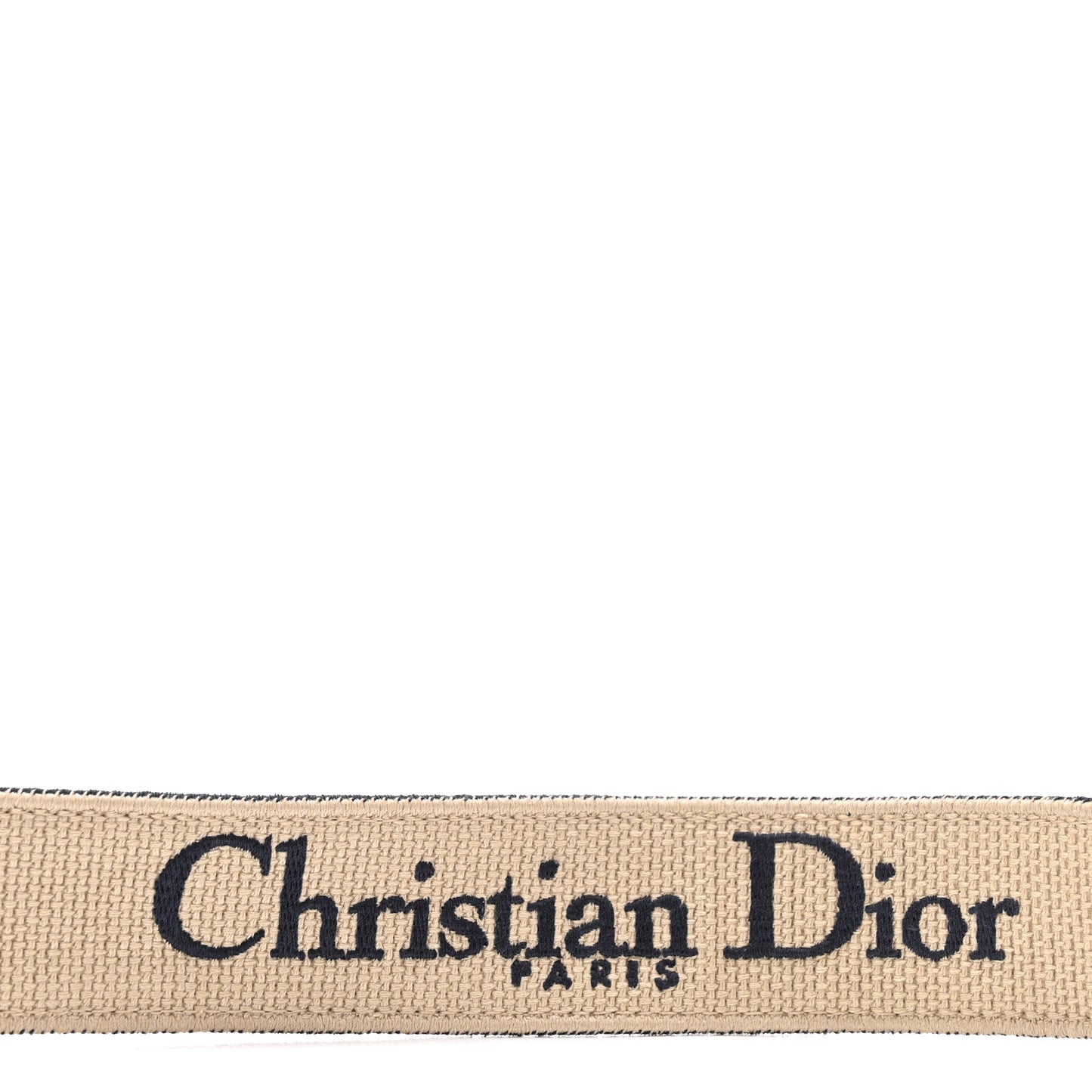 Canvas Embroidered Shoulder Strap Blue