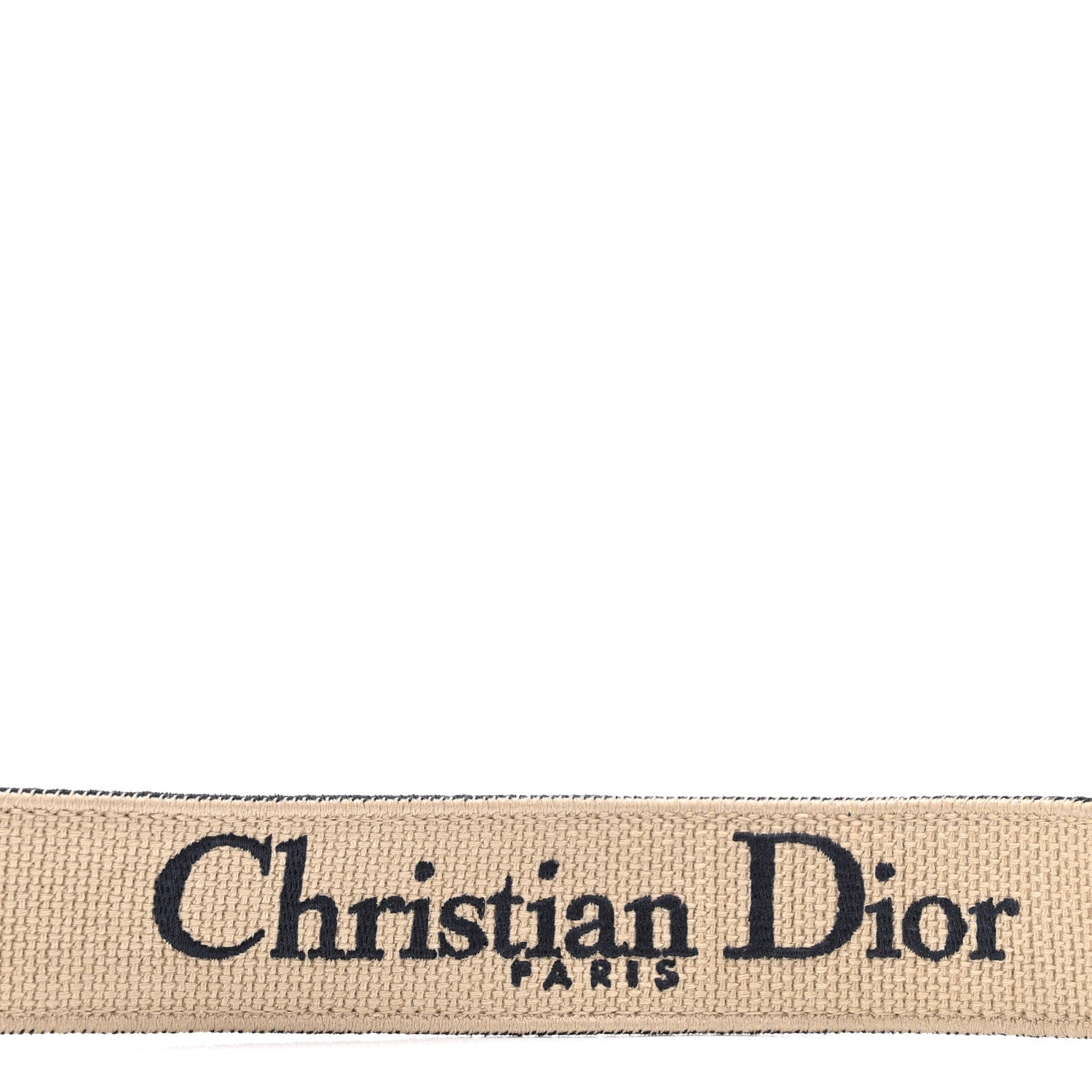 Christian Dior Canvas Embroidered Shoulder Strap Blue 3 of 6
