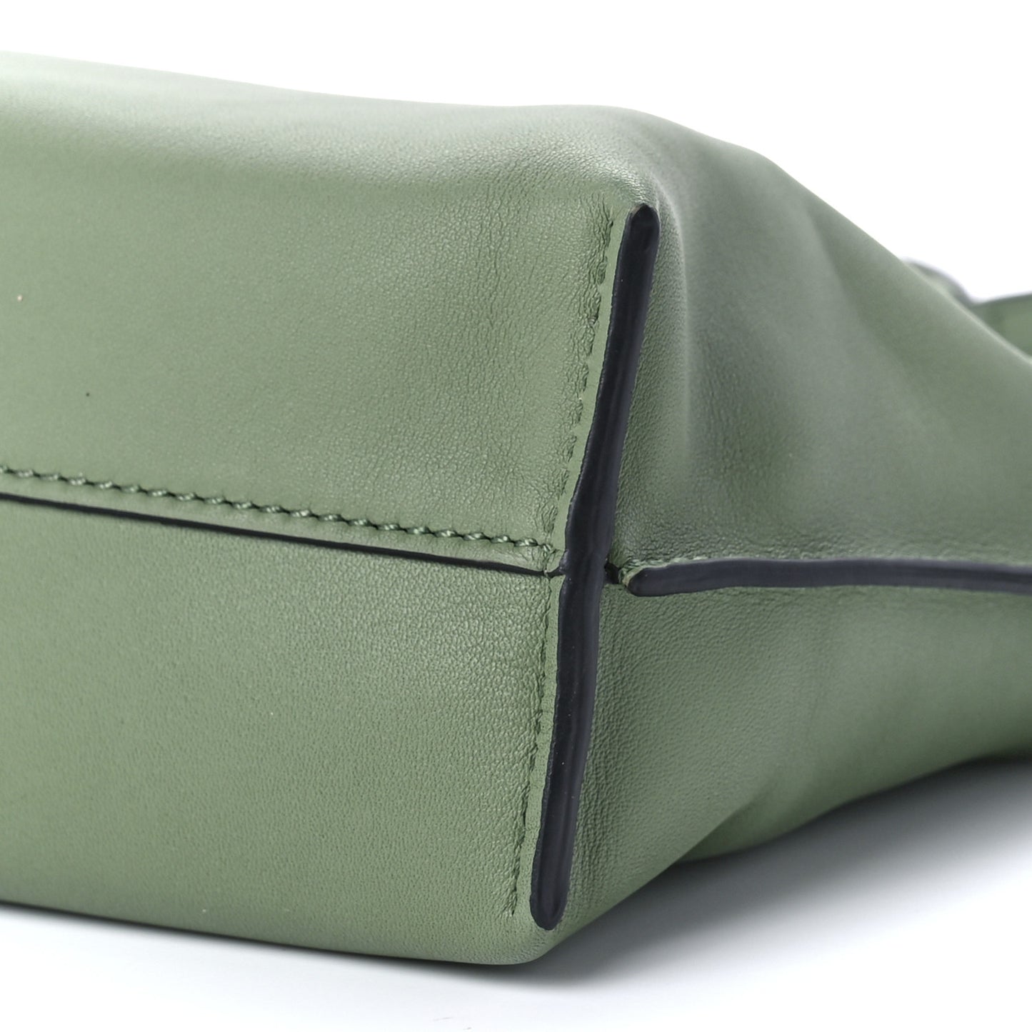 Calfskin Mini Flamenco Knot Clutch Rosemary