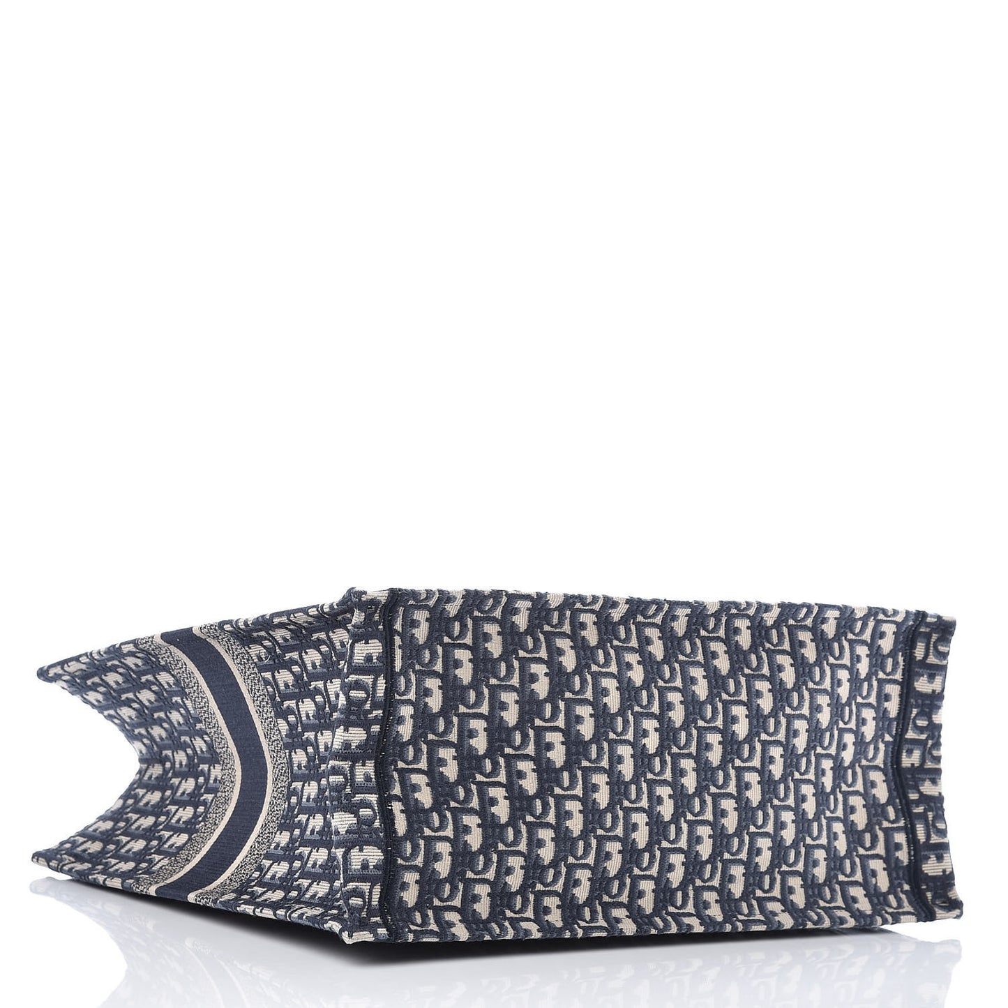 Oblique Book Tote Blue Multicolor