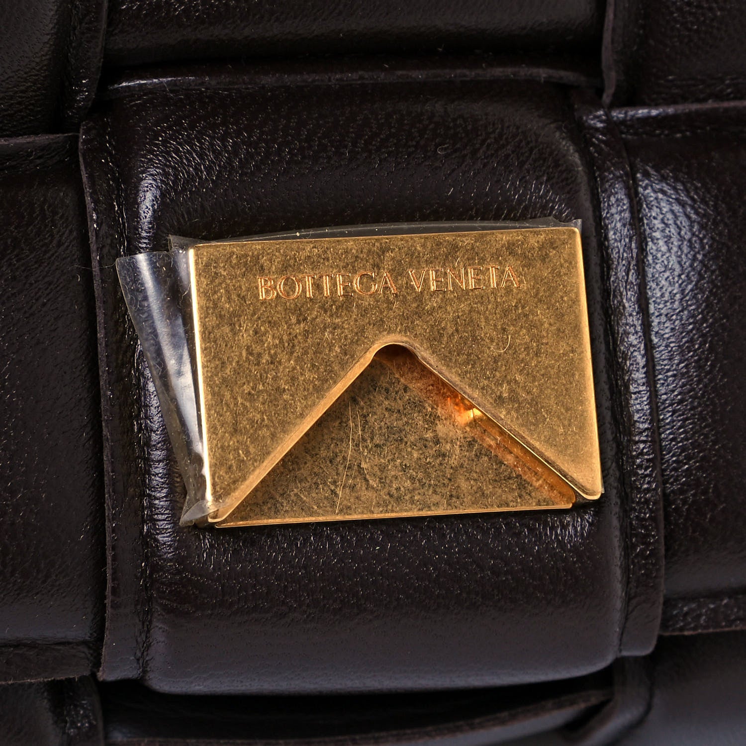Bottega Veneta Lambskin Maxi Intreccio Padded Chain Cassette Crossbody Bag Black 10 of 10