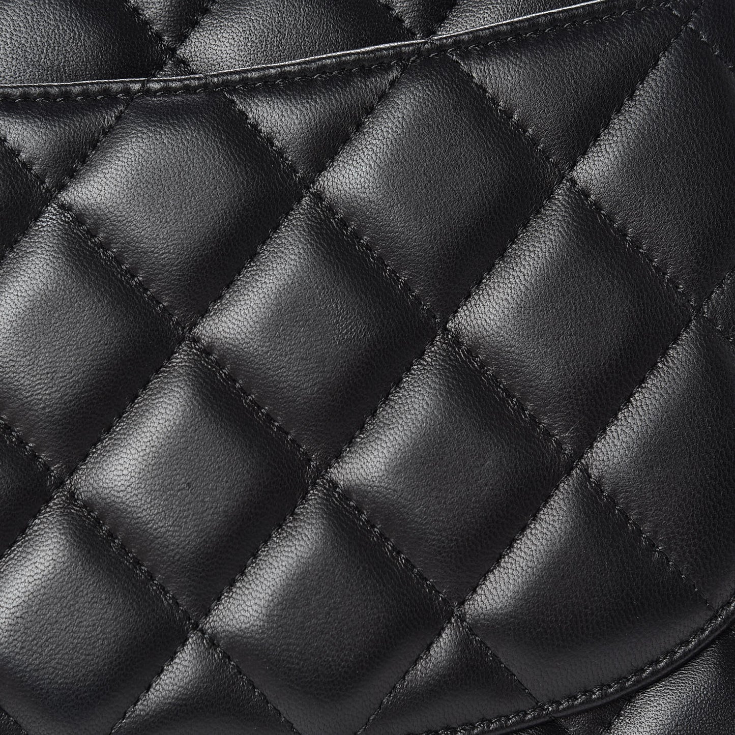 Lambskin Quilted Jumbo Double Flap So Black