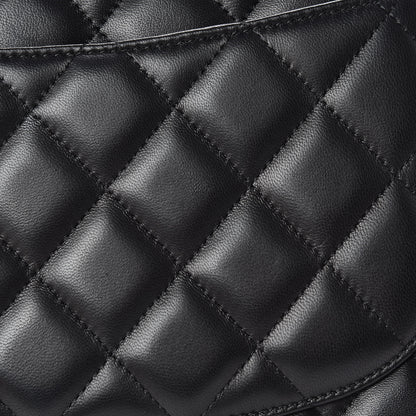 Chanel Lambskin Quilted Jumbo Double Flap So Black 23 of 25