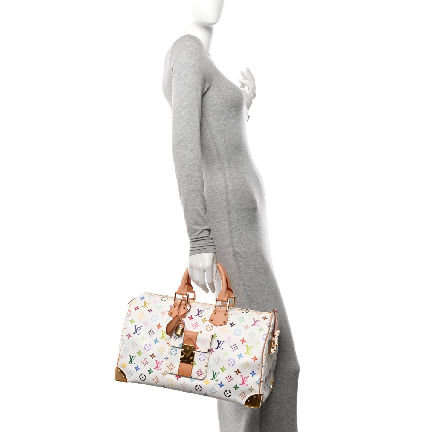 Monogram Multicolor Speedy 40 White