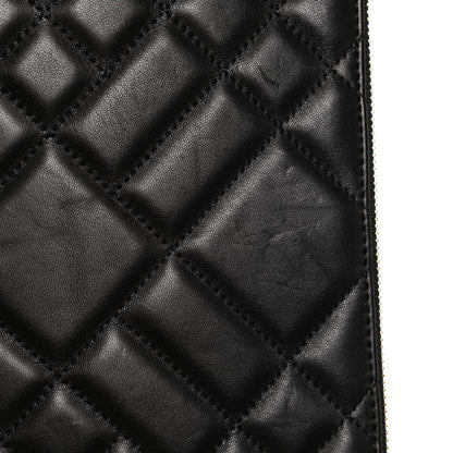 Versace Calfskin Quilted Large Tribute Icon Crossbody Pouch Black 12 of 12