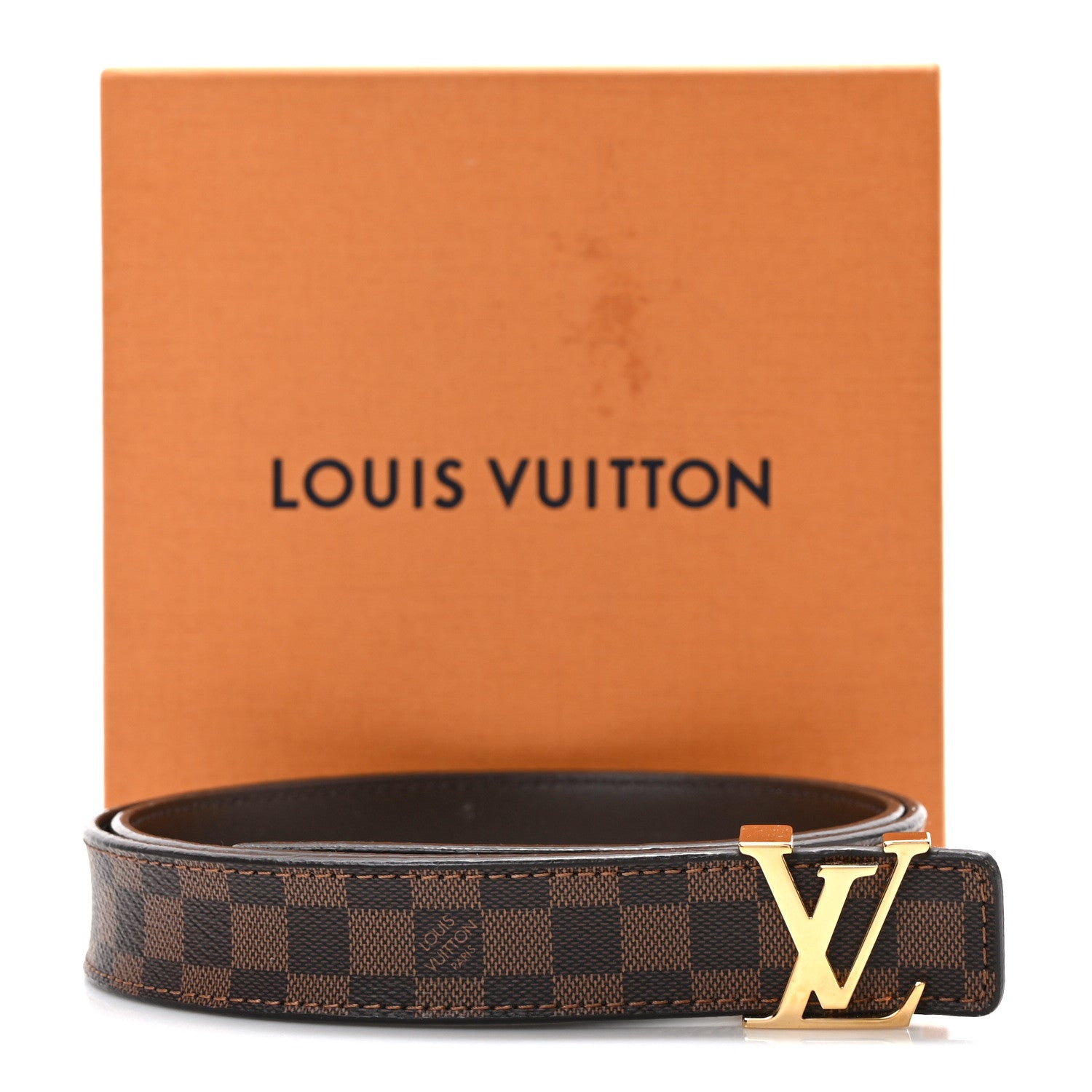 Louis Vuitton Mini Damier Ebene 25mm LV Initiales Belt 85 34 4 of 4