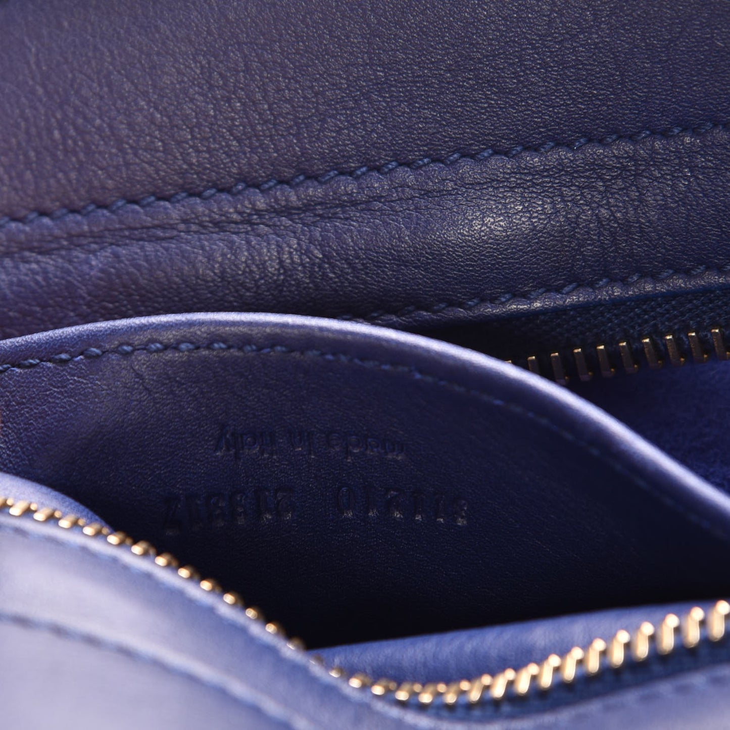 Calfskin Small Classic Y Cabas Navy