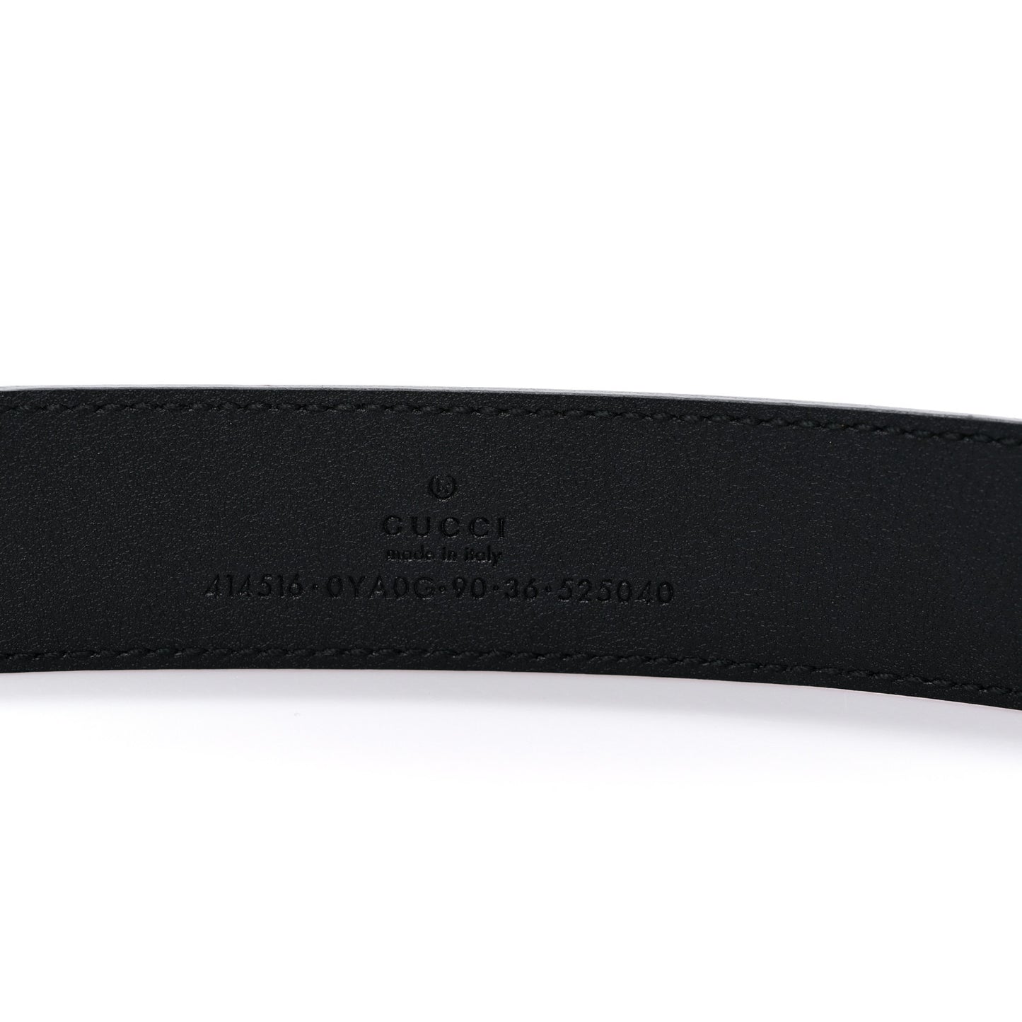 Plutone Calfskin Double G 30mm Belt 90 36 Black