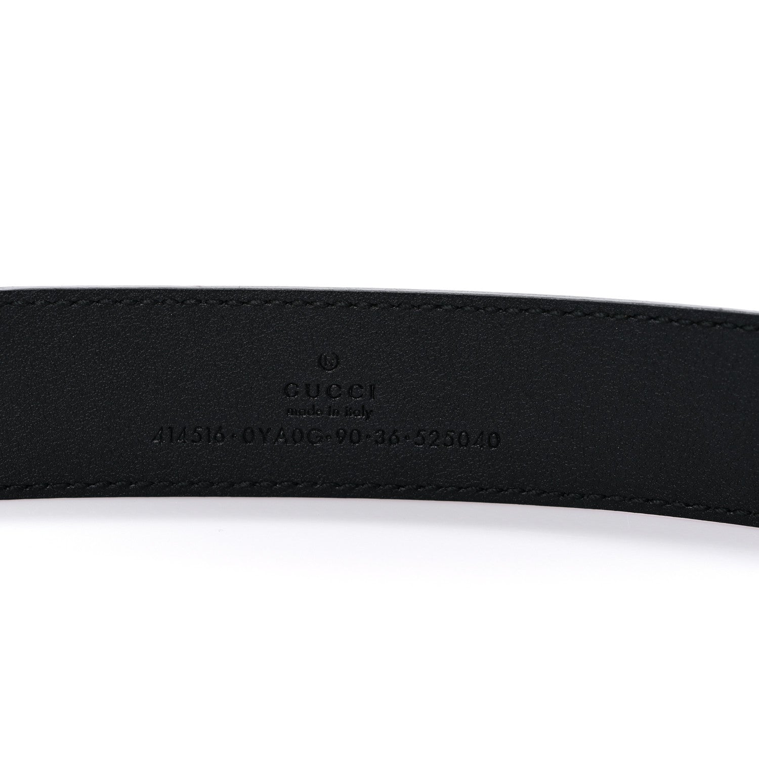Gucci Plutone Calfskin Double G 30mm Belt 90 36 Black 4 of 6