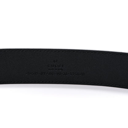 Gucci Plutone Calfskin Double G 30mm Belt 90 36 Black 4 of 6
