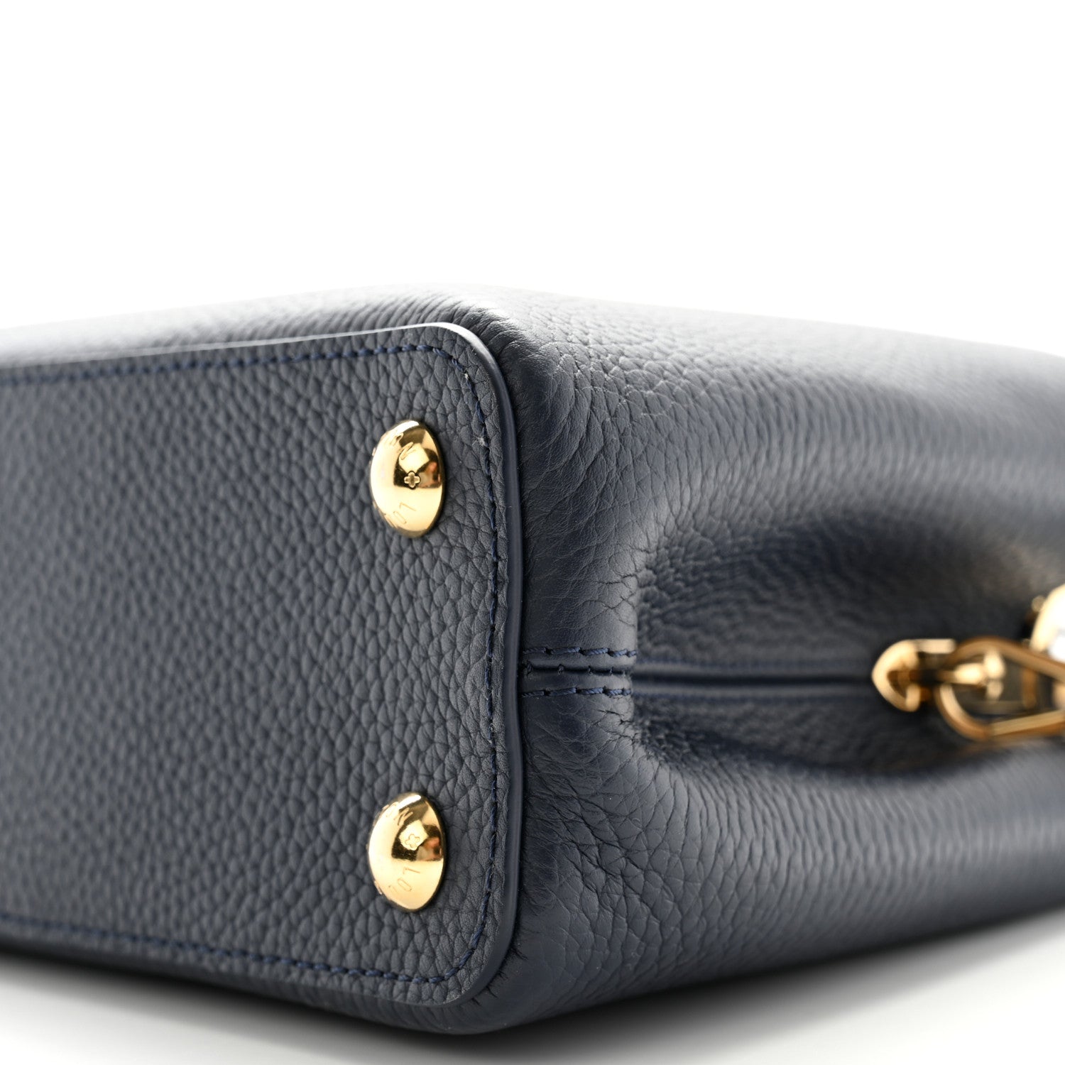 Louis Vuitton Taurillon Capucines BB Navy 9 of 9