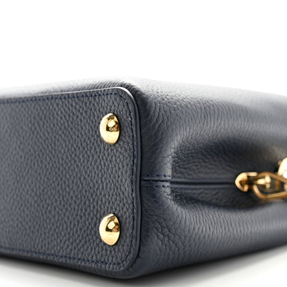 Louis Vuitton Taurillon Capucines BB Navy 9 of 9
