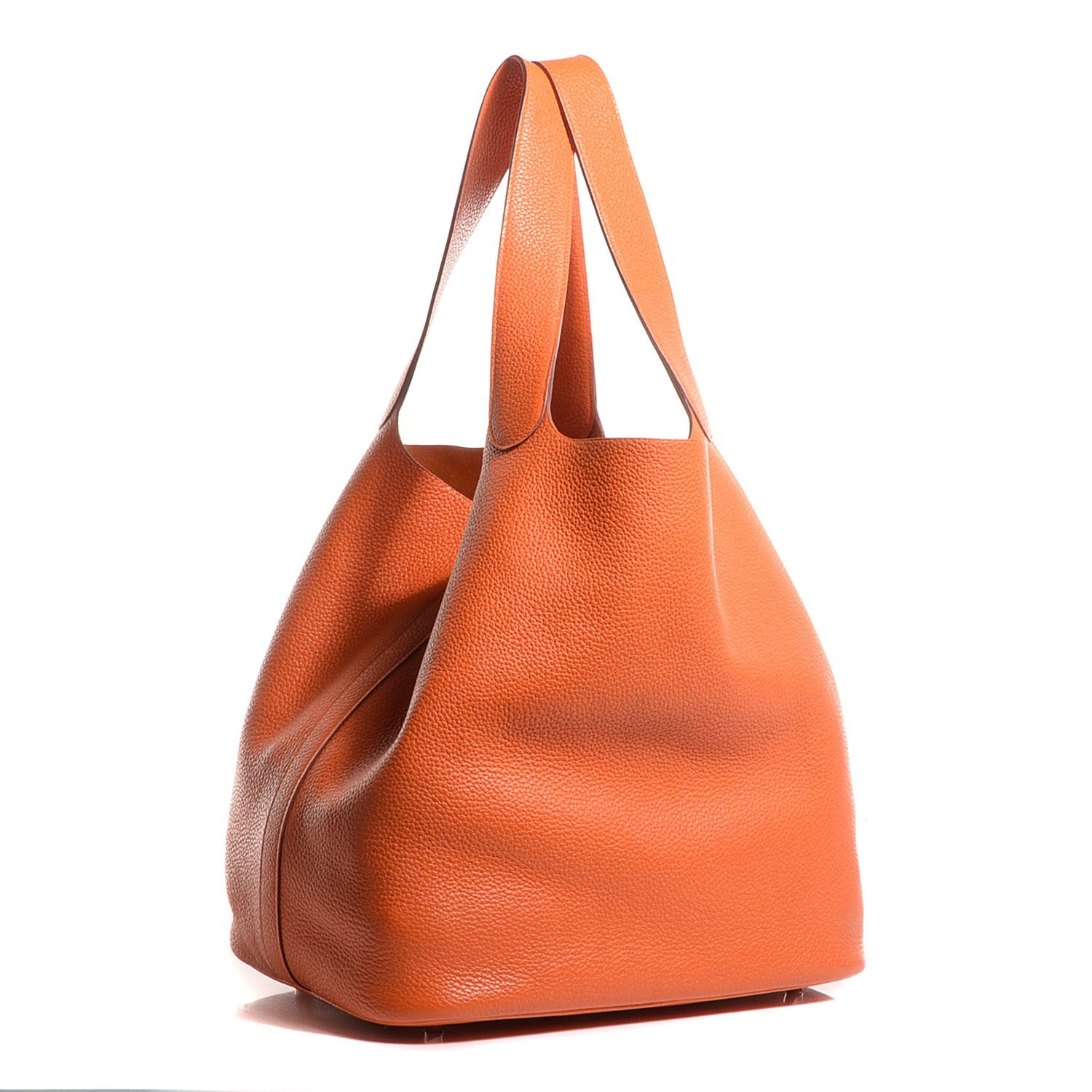 Hermes Taurillon Clemence Picotin Lock TGM Orange 3 of 12