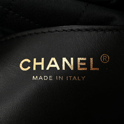 Chanel Shiny Crumpled Calfskin Quilted Pearl Mini Chanel 22 Black 6 of 11