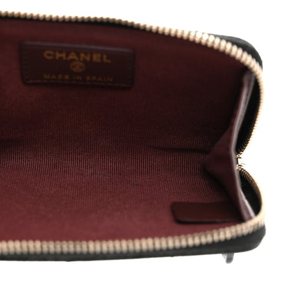 Chanel Caviar Quilted Zipped Key Holder Case Black 5 of 8