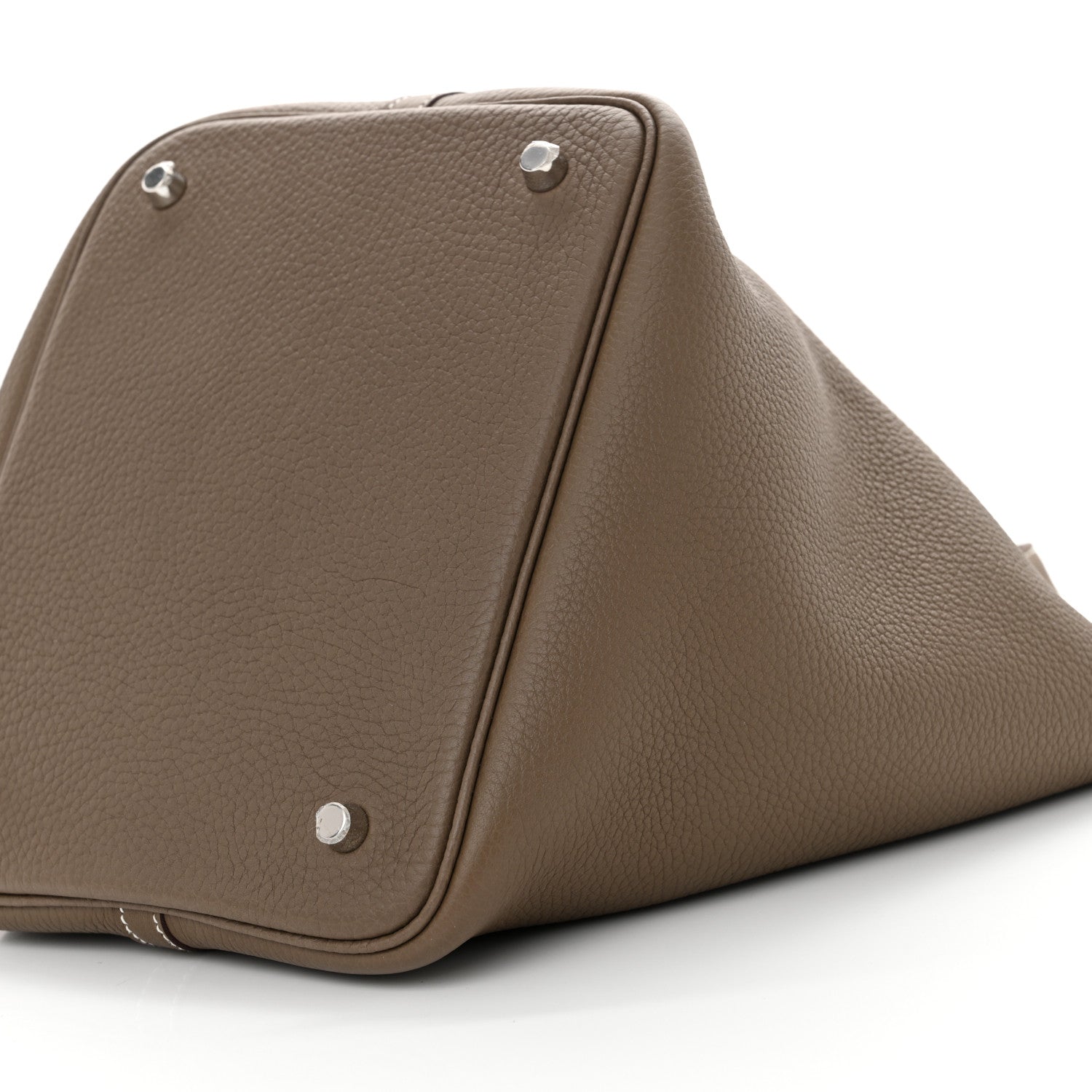Hermes Taurillon Clemence Picotin Lock 22 MM Etoupe 10 of 11