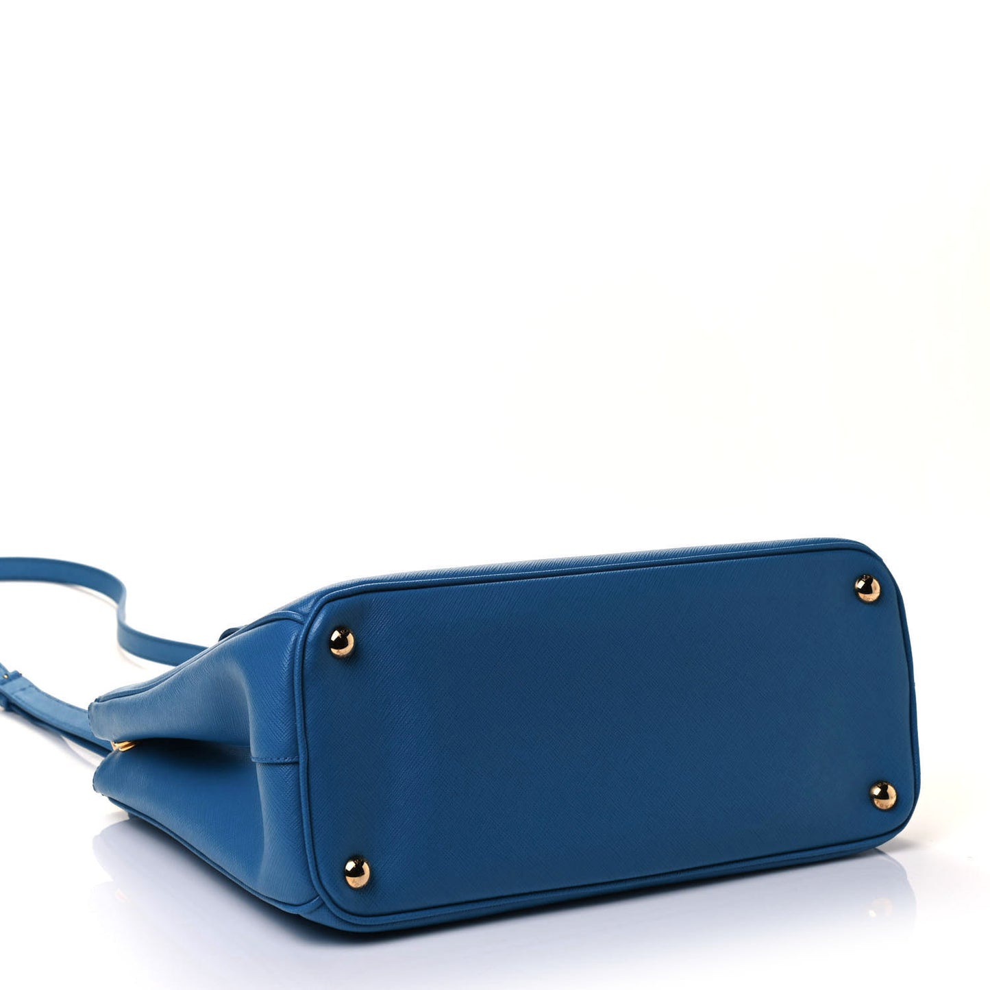 Saffiano Medium Galleria Double Zip Tote Sea Blue