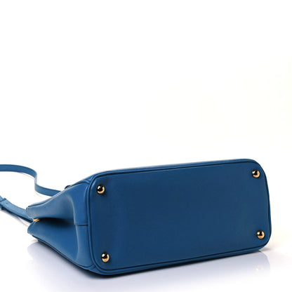 Prada Saffiano Medium Galleria Double Zip Tote Sea Blue 5 of 9