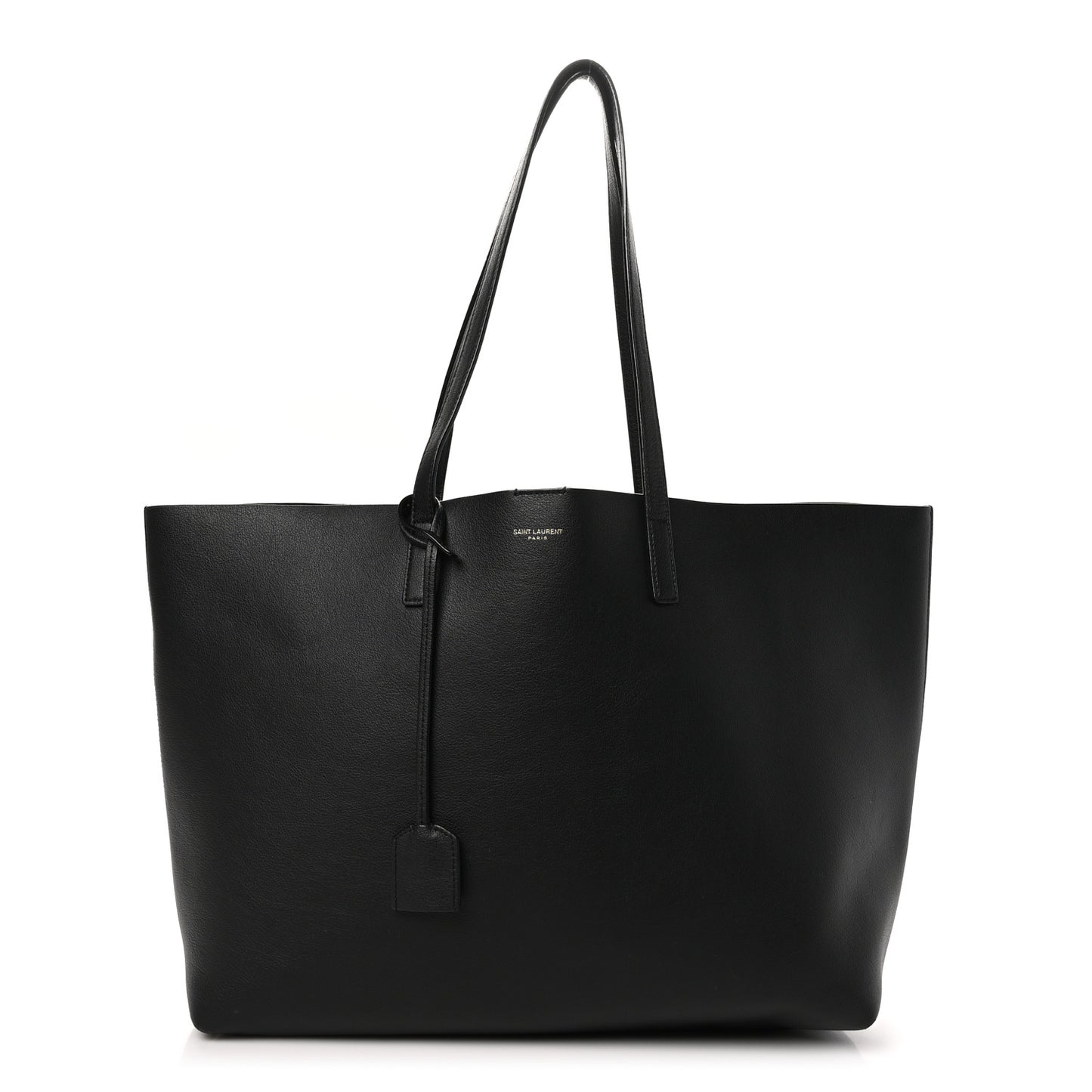 Calfskin Large Shopping Tote Black