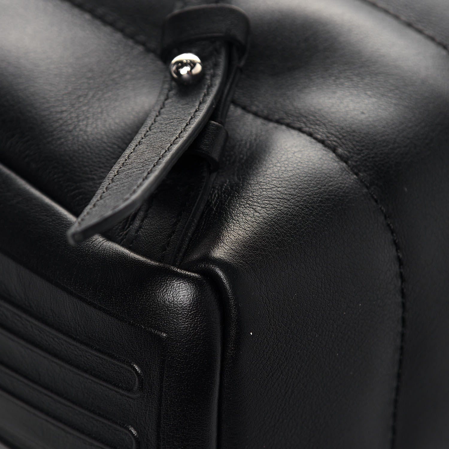 Louis Vuitton Lambskin Spaceship Embossed Palm Springs Backpack PM Black 9 of 11