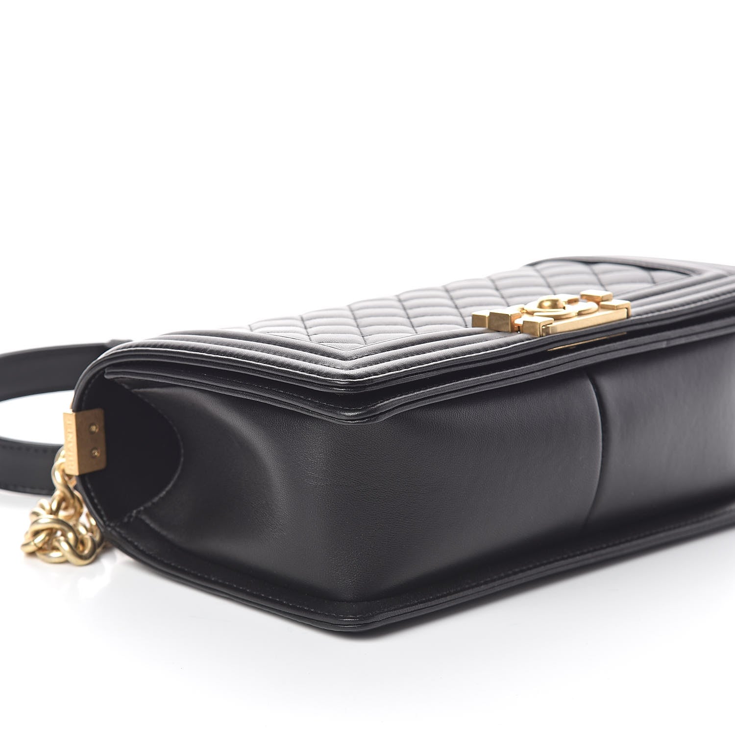 Chanel Lambskin Quilted Medium Boy Flap Black 8 of 10