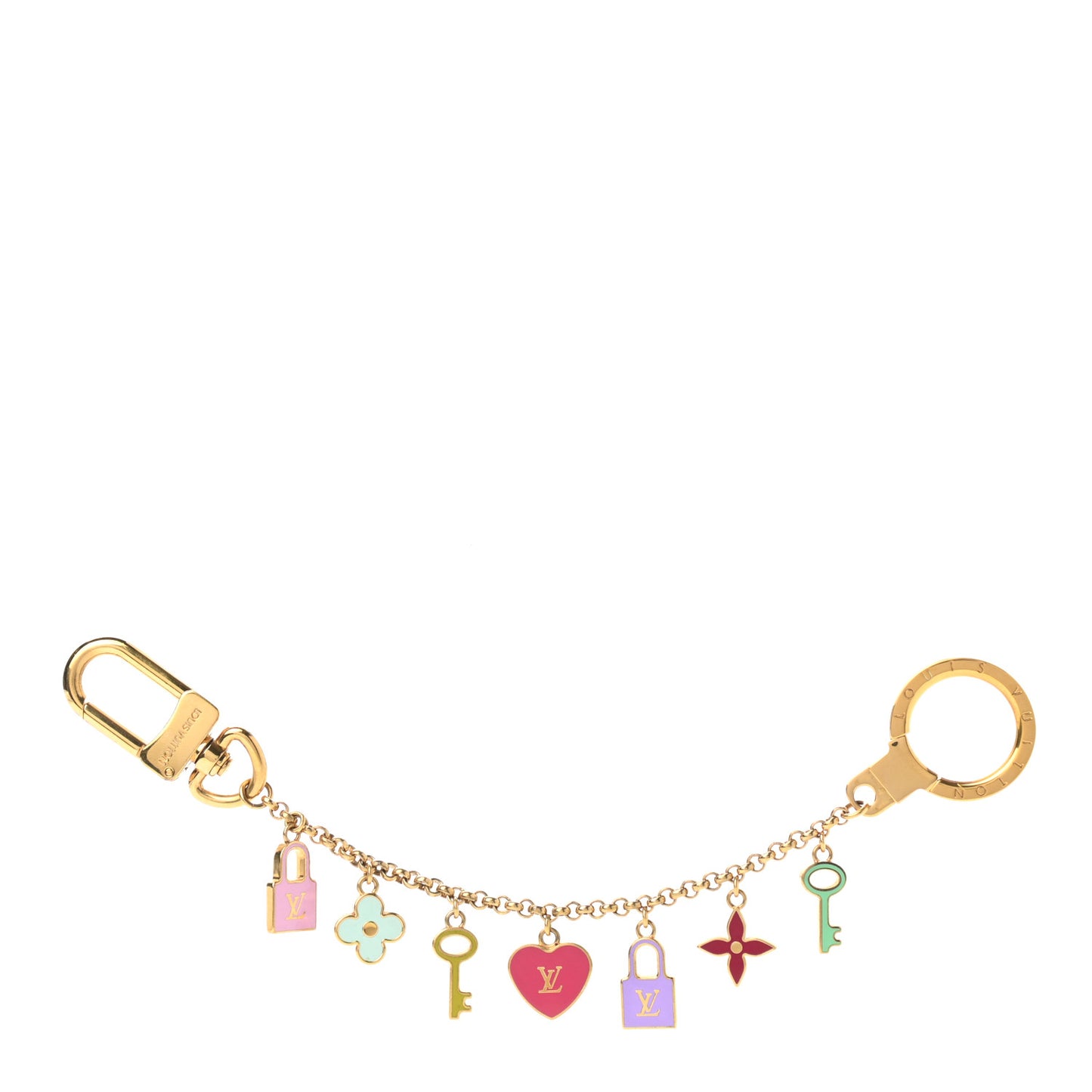 Enamel Pretty Charms Key Chain Holder Bag Charm