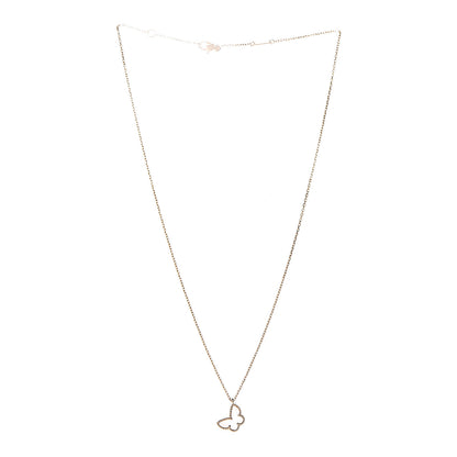 Van Cleef & Arpels 18K Yellow Gold Mother of Pearl Sweet Alhambra Butterfly Pendant Necklace 3 of 8