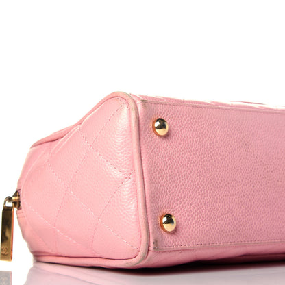 Chanel Caviar Quilted Small Bowler Pink 8 of 9