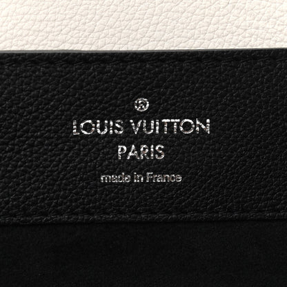Louis Vuitton Calfskin Mechanical Flowers Lockme Backpack Black White 5 of 10