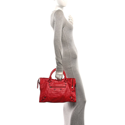 Balenciaga Agneau Classic Hardware City Rouge Tango 2 of 11