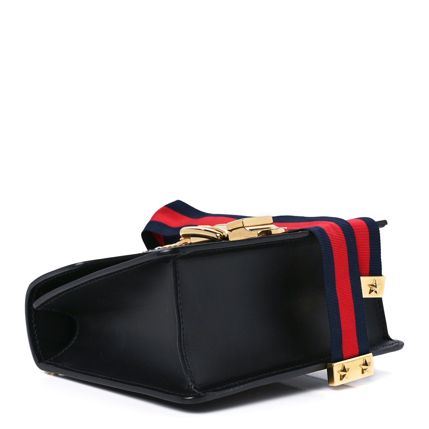 Calfskin Mini Sylvie Chain Shoulder Bag Black