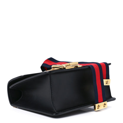 Gucci Calfskin Mini Sylvie Chain Shoulder Bag Black 4 of 12