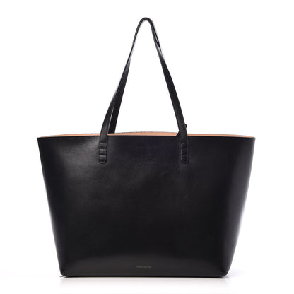 Mansur Gavriel Smooth Calfskin Large Shopping Tote Black 1 of 19
