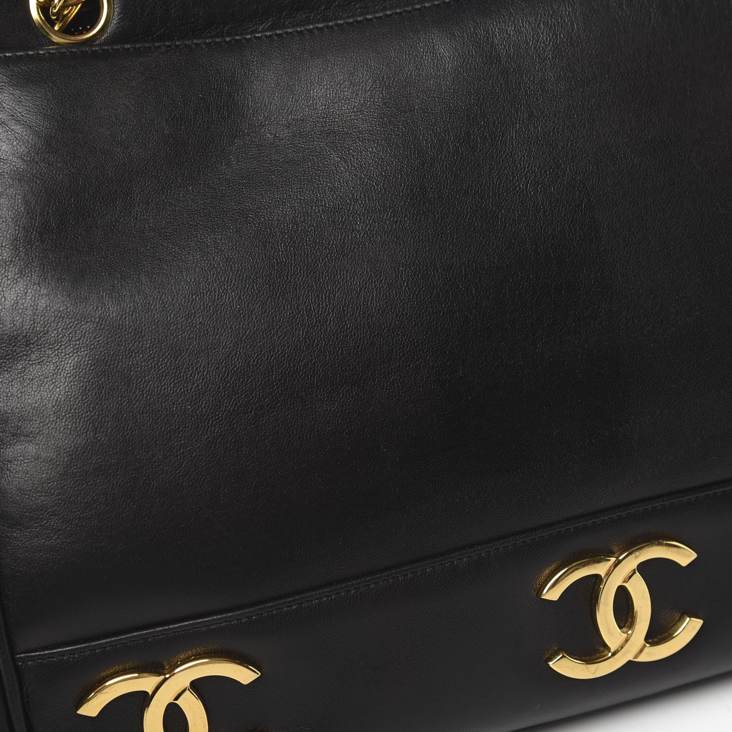 Chanel Lambskin CC Shoulder Bag Black 10 of 14