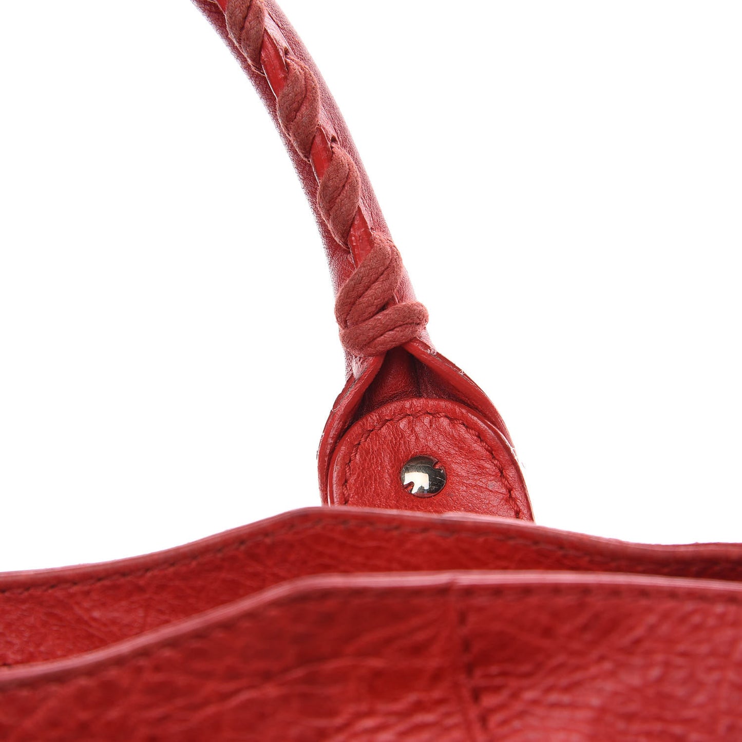 Agneau Giant 21 Silver Hardware City Rouge Coquelicot