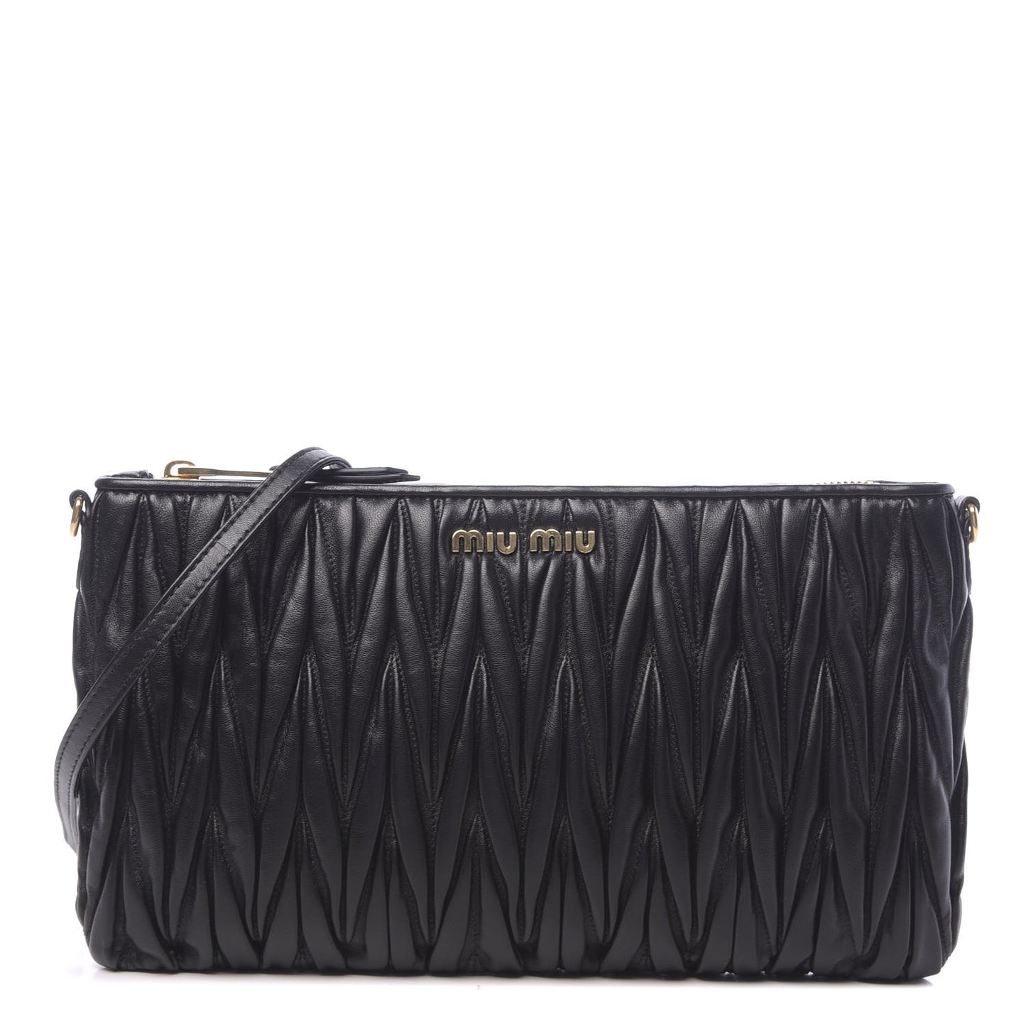 Nappa Matelasse Crossbody Black