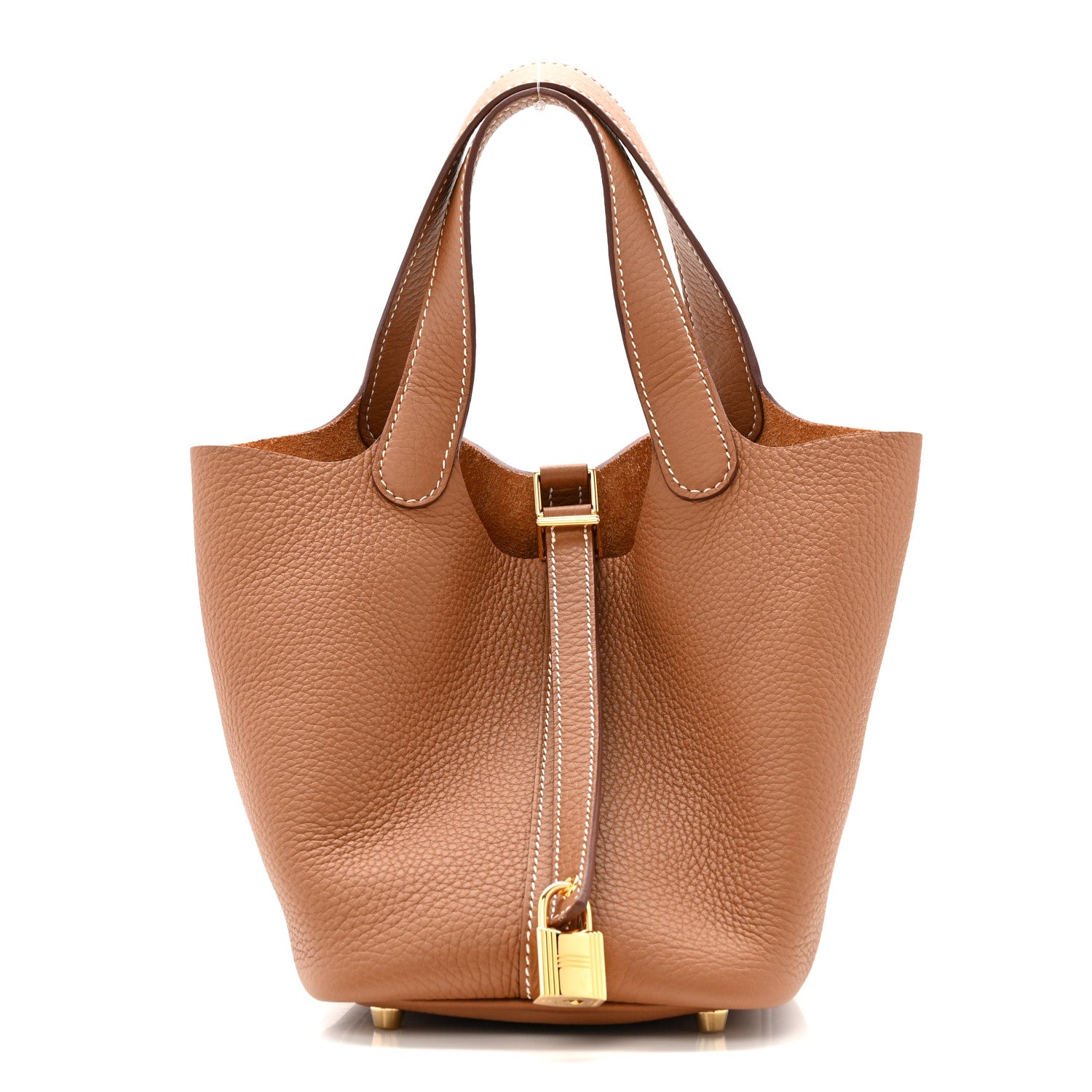 Hermes Taurillon Clemence Picotin Lock 18 PM Gold 1 of 11