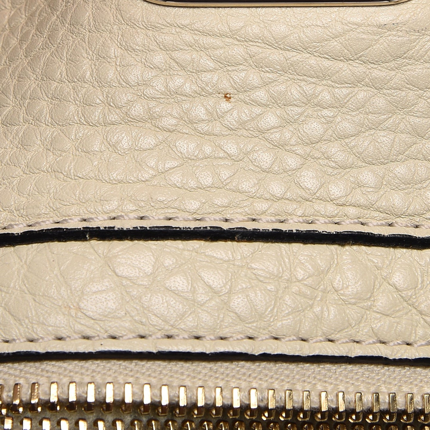 Alce Printed Calfskin Small Rockstud Tote Light Ivory