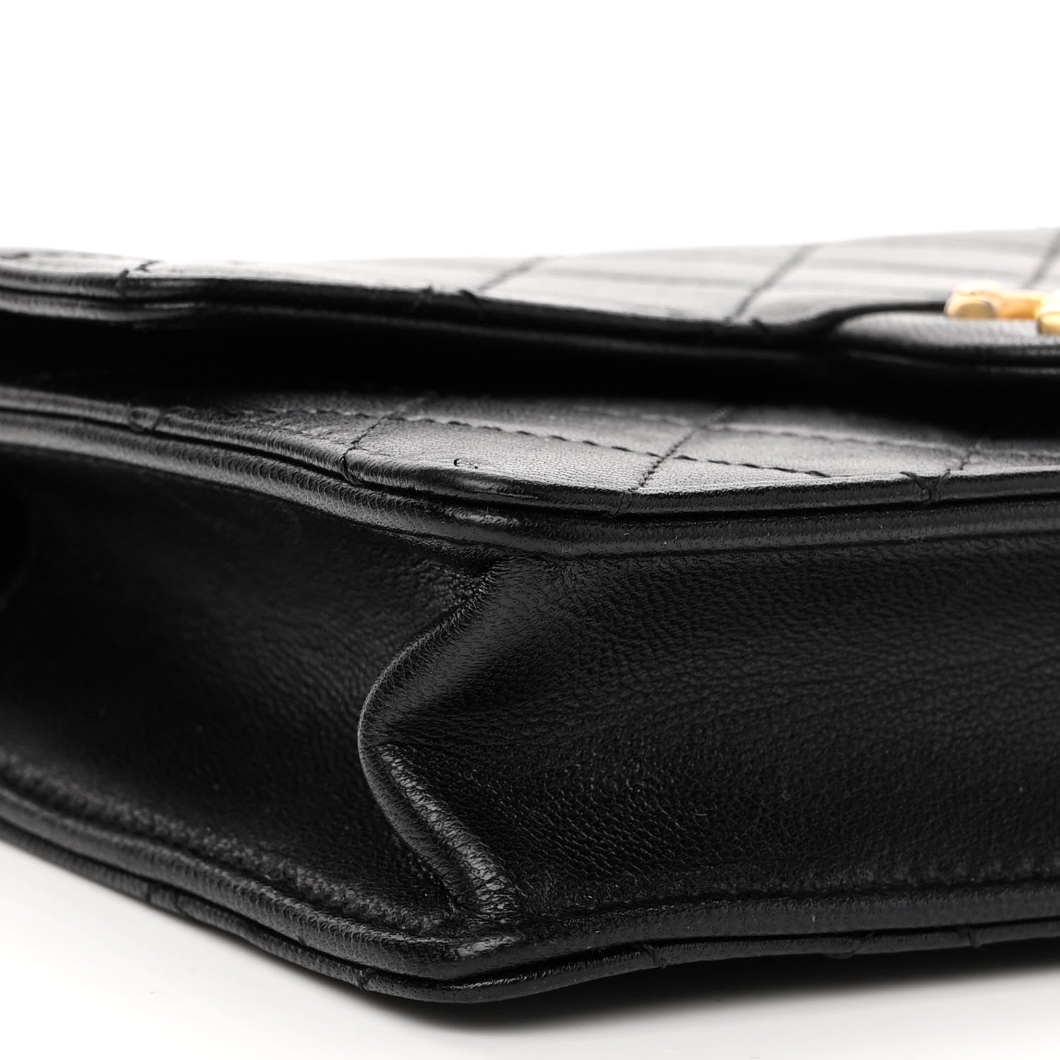 Chanel Goatskin Quilted Acrylic Beads Small Flap Black 9 of 11