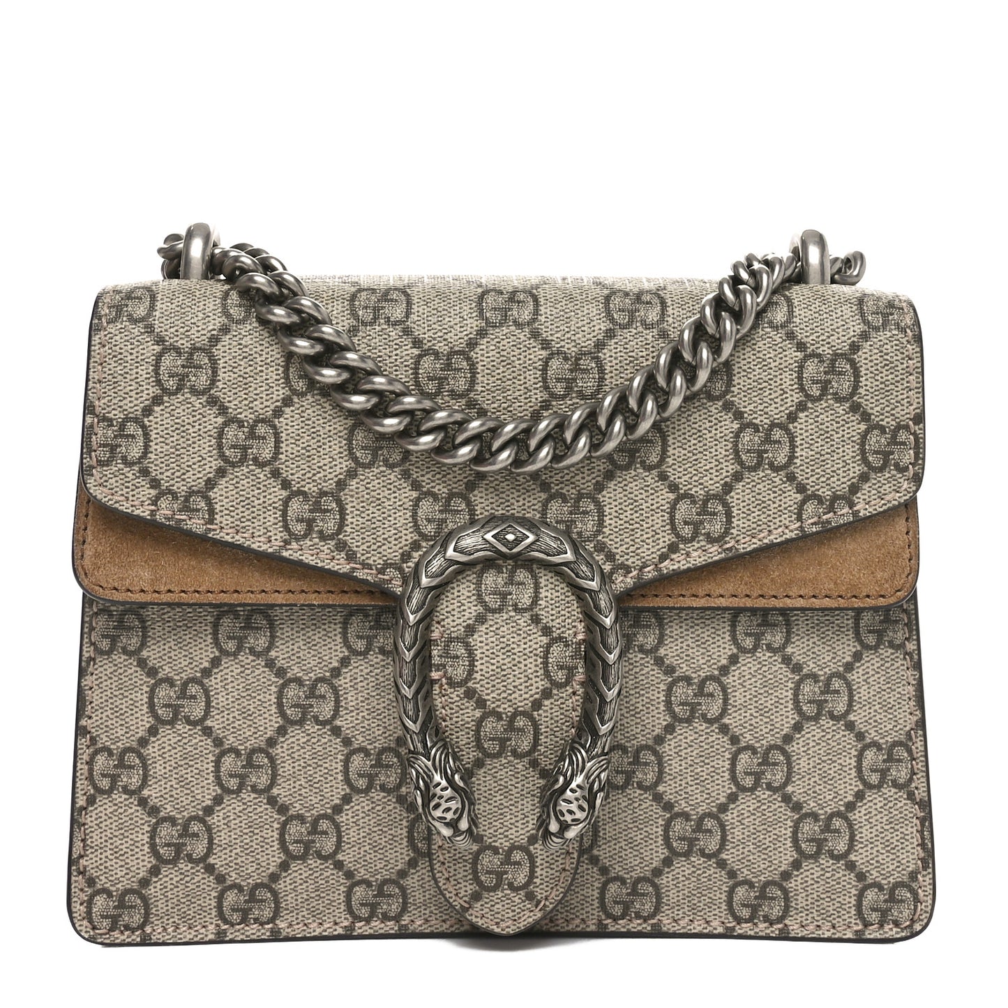 GG Supreme Monogram Mini Dionysus Shoulder Bag Taupe
