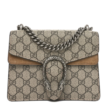 Gucci GG Supreme Monogram Mini Dionysus Shoulder Bag Taupe 1 of 10