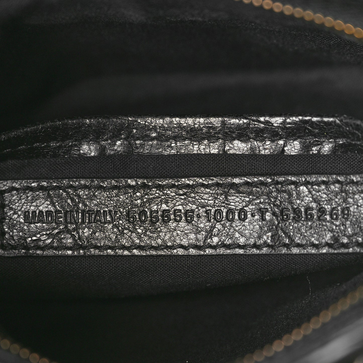 Agneau Classic Gold Hardware Nano City Black